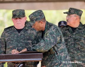 Acto Regional del Ejército de Nicaragua en el Estado Mayor del Destacamento Militar Norte