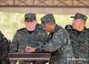 Acto Regional del Ejército de Nicaragua en el Estado Mayor del Destacamento Militar Norte