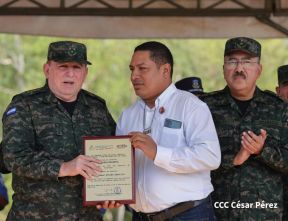 Acto Regional del Ejército de Nicaragua en el Estado Mayor del Destacamento Militar Norte