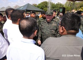 Acto Regional del Ejército de Nicaragua en el Estado Mayor del Destacamento Militar Norte
