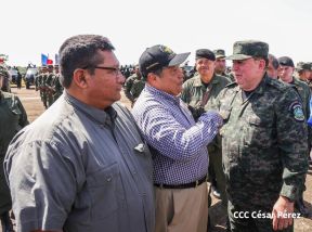Acto Regional del Ejército de Nicaragua en el Estado Mayor del Destacamento Militar Norte