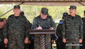 Acto Regional del Ejército de Nicaragua en el Estado Mayor del Destacamento Militar Norte