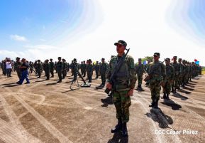 Acto Regional del Ejército de Nicaragua en el Estado Mayor del Destacamento Militar Norte