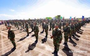 Acto Regional del Ejército de Nicaragua en el Estado Mayor del Destacamento Militar Norte