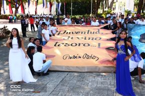 Nicaragüenses conmemoran los 109 años del tránsito a la inmortalidad de Rubén Darío 