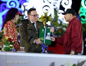 Juramentación del General Julio César Avilés Castillo como Jefe del Ejército de Nicaragua
