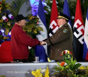 Juramentación del General Julio César Avilés Castillo como Jefe del Ejército de Nicaragua