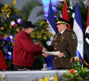 Juramentación del General Julio César Avilés Castillo como Jefe del Ejército de Nicaragua