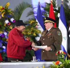 Juramentación del General Julio César Avilés Castillo como Jefe del Ejército de Nicaragua