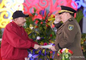Juramentación del General Julio César Avilés Castillo como Jefe del Ejército de Nicaragua
