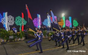 Acto de Juramentación del Primer Comisionado Francisco Díaz y Policías Voluntarios de Managua