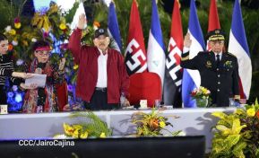 Acto de Juramentación del Primer Comisionado Francisco Díaz y Policías Voluntarios de Managua