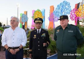Acto de Juramentación del Primer Comisionado Francisco Díaz y Policías Voluntarios de Managua