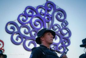 Acto de Juramentación del Primer Comisionado Francisco Díaz y Policías Voluntarios de Managua