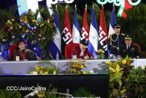 Acto de Juramentación del Primer Comisionado Francisco Díaz y Policías Voluntarios de Managua