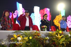 Acto de Juramentación del Primer Comisionado Francisco Díaz y Policías Voluntarios de Managua