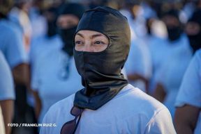 Acto de Juramentación del Primer Comisionado Francisco Díaz y Policías Voluntarios de Managua