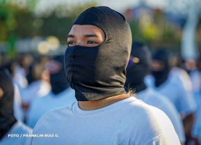 Acto de Juramentación del Primer Comisionado Francisco Díaz y Policías Voluntarios de Managua