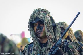 Acto de Juramentación del Primer Comisionado Francisco Díaz y Policías Voluntarios de Managua