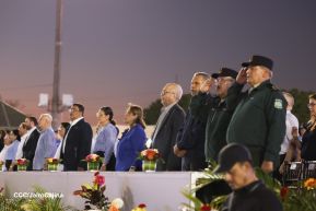 Acto de Juramentación del Primer Comisionado Francisco Díaz y Policías Voluntarios de Managua