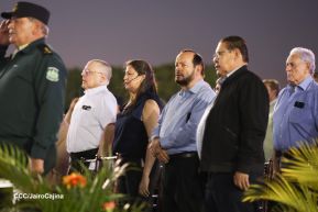 Acto de Juramentación del Primer Comisionado Francisco Díaz y Policías Voluntarios de Managua