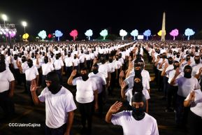 Acto de Juramentación del Primer Comisionado Francisco Díaz y Policías Voluntarios de Managua