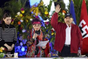 Acto de Juramentación del Primer Comisionado Francisco Díaz y Policías Voluntarios de Managua