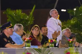 Acto de Juramentación del Primer Comisionado Francisco Díaz y Policías Voluntarios de Managua
