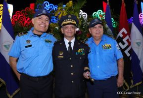 Acto de Juramentación del Primer Comisionado Francisco Díaz y Policías Voluntarios de Managua