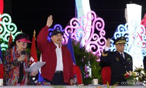 Acto de Juramentación del Primer Comisionado Francisco Díaz y Policías Voluntarios de Managua