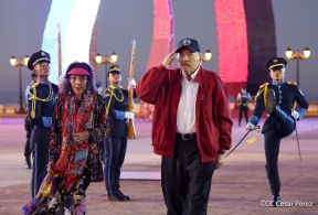 Acto de Juramentación del Primer Comisionado Francisco Díaz y Policías Voluntarios de Managua
