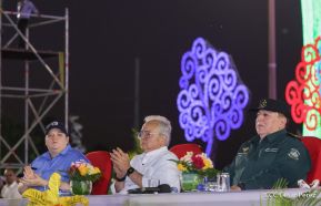 Acto de Juramentación del Primer Comisionado Francisco Díaz y Policías Voluntarios de Managua