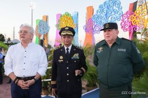 Acto de Juramentación del Primer Comisionado Francisco Díaz y Policías Voluntarios de Managua