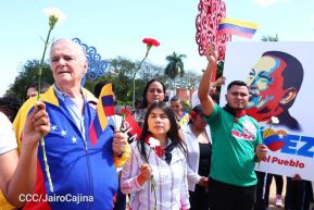 Nicaragüenses homenajean al Comandante Eterno Hugo Chávez a 12 años de su tránsito a la inmortalidad