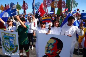 Nicaragüenses homenajean al Comandante Eterno Hugo Chávez a 12 años de su tránsito a la inmortalidad