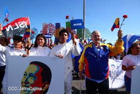 Nicaragüenses homenajean al Comandante Eterno Hugo Chávez a 12 años de su tránsito a la inmortalidad