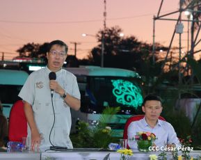 Acto de entrega de 500 unidades de buses y microbuses a transportistas de Nicaragua 