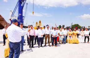 Acto de entrega de equipos de la República Popular China para modernizar Puerto Corinto