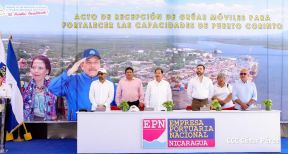 Acto de entrega de equipos de la República Popular China para modernizar Puerto Corinto