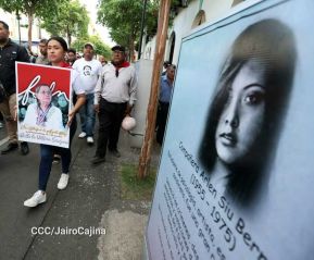 Nicaragüenses rinden honores a la Compañera Gladys Báez, forjadora de las generaciones revolucionarias