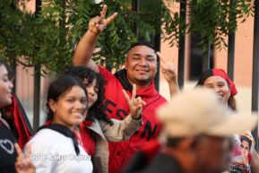 Caminata Colorida en homenaje al 45 aniversario de la Cruzada Nacional de Alfabetización