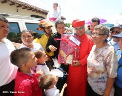 León se vistió de fiesta con visita del Cardenal Brenes