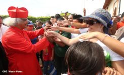 León se vistió de fiesta con visita del Cardenal Brenes
