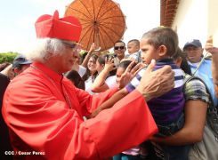 León se vistió de fiesta con visita del Cardenal Brenes