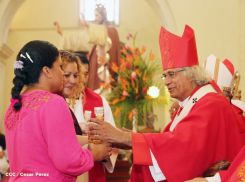 León se vistió de fiesta con visita del Cardenal Brenes