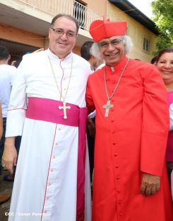 León se vistió de fiesta con visita del Cardenal Brenes