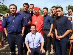León se vistió de fiesta con visita del Cardenal Brenes