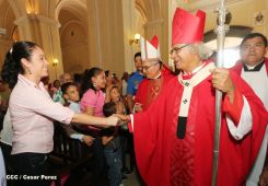 León se vistió de fiesta con visita del Cardenal Brenes