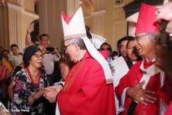 León se vistió de fiesta con visita del Cardenal Brenes