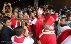 León se vistió de fiesta con visita del Cardenal Brenes